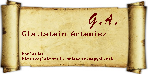 Glattstein Artemisz névjegykártya